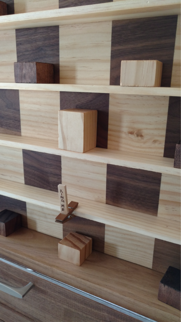 wooden checkers